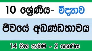 Grade 10 Science  Lesson 14  ප්‍රජනනය   Part TWO Sinhala  OL Science [upl. by Montford]