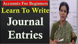 6 Learn to write Journal Entries In Double Entry System [upl. by Anauqcaj]