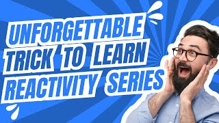 Trick To Learn Reactivity Series  Science  Class 10  Reactivity series trick [upl. by Bluefarb]