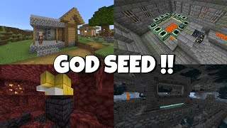 GOD Speedrun Seed for Bedrock 119  Minecraft 11920  The Wild Update [upl. by Eerased]