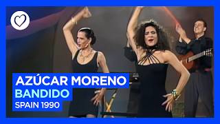 Azúcar Moreno  Bandido  Spain 🇪🇸  Grand Final  Eurovision 1990 [upl. by Nuli]