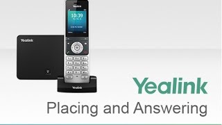 How to Place and Answer Calls Yealink W60P  W56P Business IP DECT Phone [upl. by Amanda]