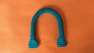 How to crochet a spiral rope bag handle  purse handle crochet tutorial for beginners [upl. by Lessur]