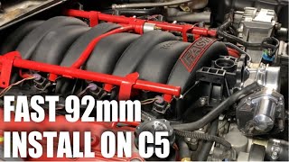 FAST 92mm Intake Install on C5 [upl. by Navonoj]