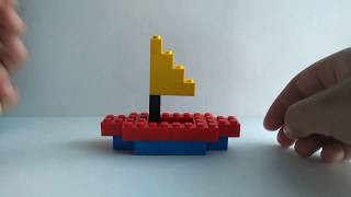 How to build Lego Sail Boat 🚣 easy [upl. by Gonagle66]