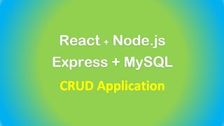 React  Nodejs  Express  MySQL example Build a CRUD App [upl. by Potts]