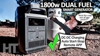 EcoFlow DUAL FUEL 1800w Gas  Propane Smart Generator Review [upl. by Manus457]