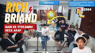 FULL RICH BRIAN KE LIVE STREAMING REZA ARAP [upl. by Aicilak]