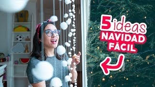 5 DECORACIONES NAVIDEÑAS que NECESITAS en TU CASA 😱🎄Craftingeek [upl. by Wilie]