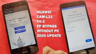 HUAWEI CAML21 Y62 FRP Bypass 2020 Update Without PC 100 Working [upl. by Sirtimid266]