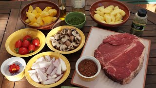 Recette de laloyau de boeuf ou Tbone steak grillé sauce Bercy [upl. by Clay574]