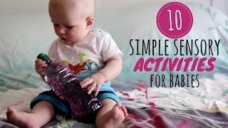 10 Simple Sensory Activities for Babies  DIY Baby Entertainment [upl. by Gaut223]