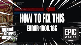 HOW TO FIX ERROR 1000186 AT ROCKSTAR GTA V [upl. by Chrysler]