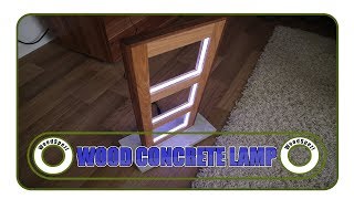 Lampe selber bauen  Holz und Beton DIY [upl. by Eiclud764]