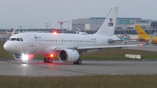 4K  A319neo P4HUA Airbus A319neo ACJ takeoff at GenevaGVALSGG [upl. by Carilla]