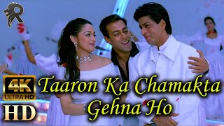 Taaron Ka Chamakta Hum Tumhare Hain Sanam 2002  4K UHD  Madhuri Shahrukh amp Salman  Udit Narayan [upl. by Mulcahy]