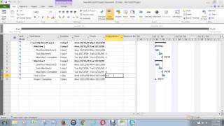 Video 2 How to Create a Project Schedule in MS Project [upl. by Nrol]