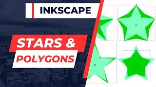 Inkscape Basics How to Create and Edit quotStars and Polygonsquot [upl. by Sayed8]