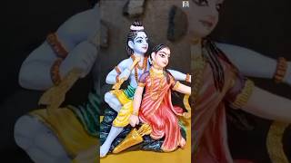 Complete Ram Sita Idol Creation and Painting  Clay Idol from Start to Finish Ram Sita banana art [upl. by Mycah]