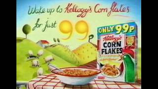 Kelloggs Corn Flakes 99p 1999 TV Commercial [upl. by Swanhilda968]