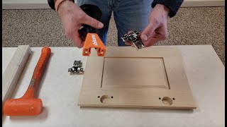 How to Install Press In Hinges [upl. by Orman]