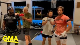 Mark Wahlberg shares the motivation behind his 230am workout routines l GMA [upl. by Aryk]