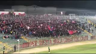 Tifo assordante della curva nord Ancona in AnconaVis Pesaro 19122021 [upl. by Atenik]