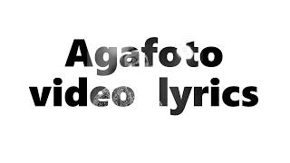 Agafoto video lyrics by Jules SENTORE [upl. by Bautram865]