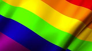 Free Video Background Loop LGBT Flag Waving [upl. by Annabella]