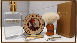 💈 Airacobras Czerwieniec Benefactor Tonsoris Shave Soap Yardley Gold Aftershave Soluna Gold Razor [upl. by Krenn321]