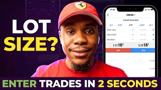 How To Calculate Lot Sizes Perfectly  Enter Forex Trades in 2 Seconds [upl. by Aniluap635]