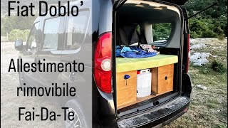 Ho CAMPERIZZATO il mio Fiat DOBLO  Camperizzazione Fai Da Te [upl. by Ellah]