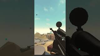 Getting a noscope kill with the Hecate II sniper rifle in Phantom Forces shorts phantomforces [upl. by Sirapal155]