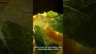 Detox water recipe for weight loss  cucumber lemon mint [upl. by Ytsur]