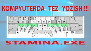 Kompyuterda tez yozishni organish  how to write quickly on pc [upl. by Yme]