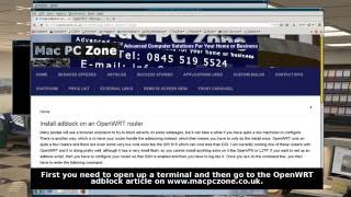 Installing adblock on an OpenWRT router [upl. by Artemed]