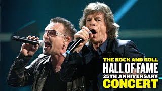 25th Anniversary Rock amp Roll Hall Of Fame Concert  U2  Bruce Springsteen  Jeff Beck  LIVE [upl. by Pang545]