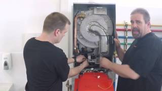 VIESSMANN Training Videos Vitodens 200 Burner Assembly Removal v2 [upl. by Neirual942]