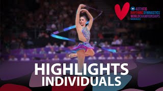 2023 Rhythmic Gymnastics World Championships Valencia ESP – Highlights Individuals [upl. by Atiuqaj719]