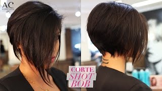 COMO FAZER CORTE SHORT BOB [upl. by Inaja493]