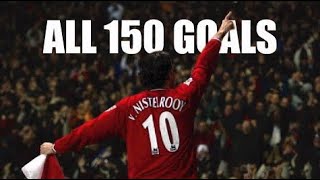 Ruud Van Nistelrooy The Clinical Finisher all 150 goals for Manchester United VanNistelrooymanutd [upl. by Nylarat894]