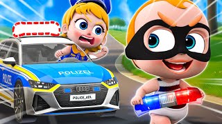 Baby Police Song👮  Little Police Catch Thief  Take Care of Pregnant Mom  Funny Song amp Kids Songs [upl. by Nnawaj611]