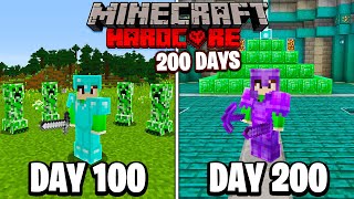 I Survived 200 Days in HARDCORE Minecraft [upl. by Ogg]