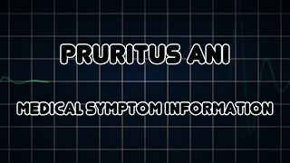 Pruritus ani Medical Symptom [upl. by Enifesoj]