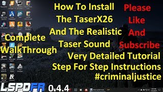 Updated How to Install The TaserX26 And The Taser Sound [upl. by Cohbath764]