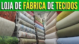 FÃBRICA DE TECIDOS NO BRÃS  ESPECIALISTAS EM CORTINAS E MATELASSÃŠ [upl. by Askwith]