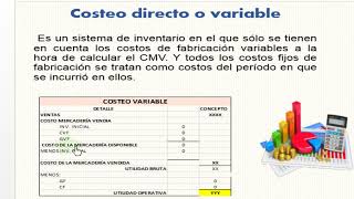 COSTEO VARIABLE Y COSTEO ABSORBENTE  DIFERENCIAS [upl. by Tingley]