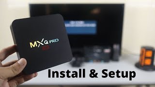 MXQ Pro Android TV Box  How to Install and Setup with Samsung TV [upl. by Anelrac]