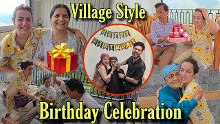 My Village Style Birthday Celebration  Birthday Celebration and Gifts  Jyotika and Rajat [upl. by Nappy]