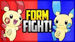 Plusle vs Minun  Pokémon Form Fight [upl. by Leeanne518]